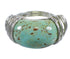 Genuine Sterling Silver Southwest Turquoise Ring Size 5-1/4 RX80998