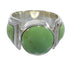 Southwestern Sterling Silver Turquoise Ring Size 5-3/4 RX81013