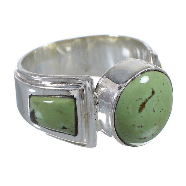 Authentic Sterling Silver Southwest Turquoise Ring Size 6-3/4 RX81016