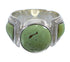 Authentic Sterling Silver Southwest Turquoise Ring Size 6-3/4 RX81016