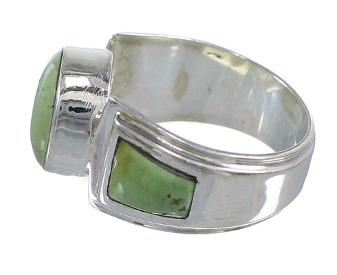 Authentic Sterling Silver Southwest Turquoise Ring Size 6-3/4 RX81016