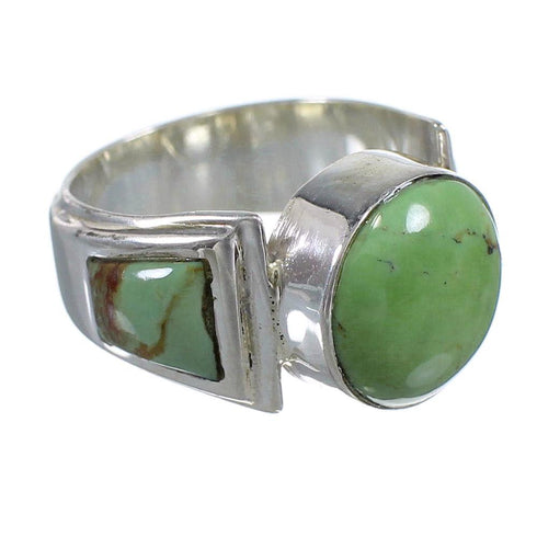 Turquoise And Sterling Silver Southwest Ring Size 5-1/4 RX81017