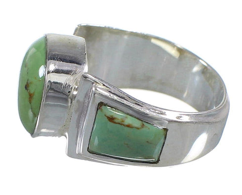 Turquoise And Sterling Silver Southwest Ring Size 5-1/4 RX81017
