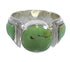 Sterling Silver Southwestern Turquoise Ring Size 7-1/4 RX81051