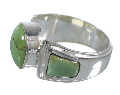 Genuine Sterling Silver Southwest Turquoise Ring Size 7-3/4 RX81053