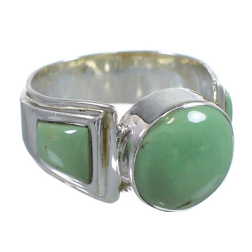 Authentic Sterling Silver Turquoise Southwest Ring Size 7-1/4 RX81055