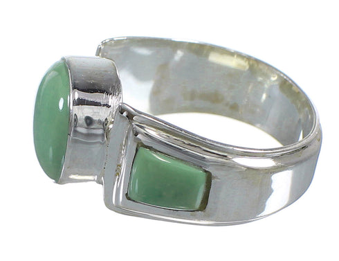 Authentic Sterling Silver Turquoise Southwest Ring Size 7-1/4 RX81055