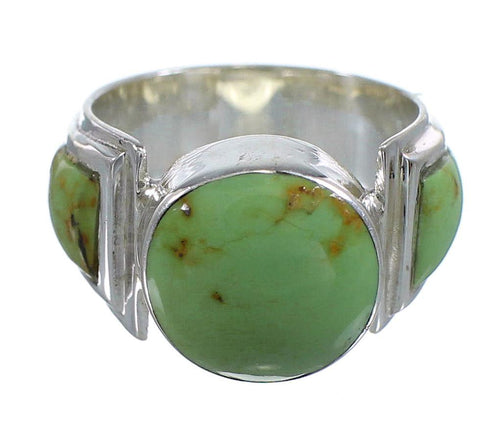 Southwest Authentic Sterling Silver Turquoise Ring Size 6-1/4 RX81082