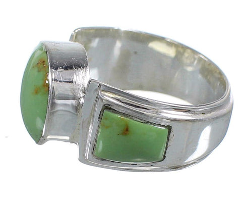 Southwest Authentic Sterling Silver Turquoise Ring Size 6-1/4 RX81082