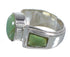 Southwest Sterling Silver Turquoise Ring Size 7-1/2 RX81090