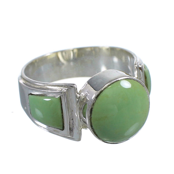 Southwest Sterling Silver Turquoise Ring Size 5-1/2 RX81096
