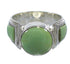 Southwestern Genuine Sterling Silver Turquoise Ring Size 6 RX81098