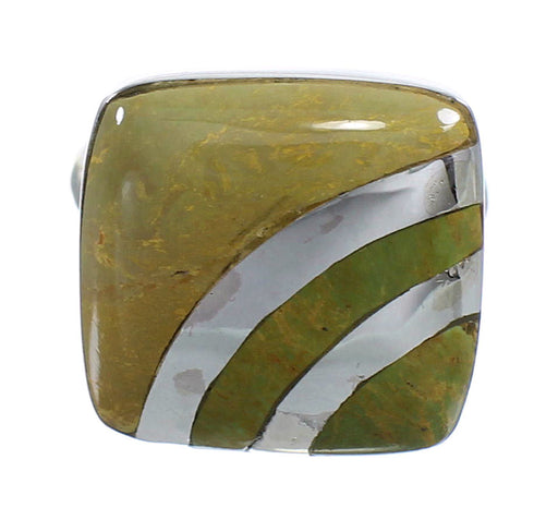 Turquoise Southwest Authentic Sterling Silver Ring Size 5-3/4 RX81124