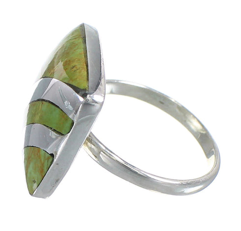 Turquoise And Sterling Silver Ring Size 7-1/2 RX81133