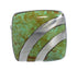 Southwest Turquoise Authentic Sterling Silver Ring Size 7-3/4 RX81148