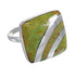 Genuine Sterling Silver Turquoise Ring Size 6-3/4 RX81167
