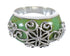 Genuine Sterling Silver Turquoise Southwest Ring Size 6-1/2 RX81193