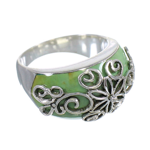 Sterling Silver Turquoise Jewelry Ring Size 6-3/4 RX81200