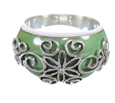 Sterling Silver Turquoise Jewelry Ring Size 6-3/4 RX81200