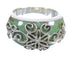 Authentic Sterling Silver Turquoise Ring Size 6-1/2 RX81206