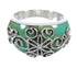 Turquoise Authentic Sterling Silver Ring Size 5-3/4 RX81222