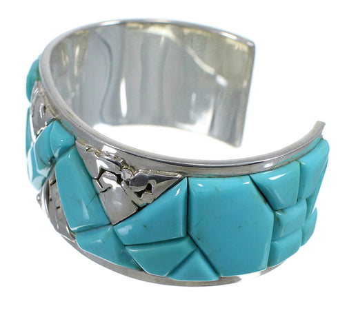 Southwest Genuine Sterling Silver And Turquoise High Quality Bracelet VX60813