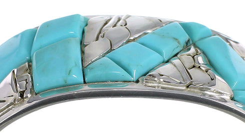 Southwest Genuine Sterling Silver And Turquoise High Quality Bracelet VX60813
