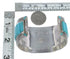 Sterling Silver Turquoise Southwest Heavy Bracelet VX60819