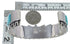 Southwest Sterling Silver And Turquoise Cuff Bracelet Jewelry VX60970