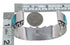 Southwest Genuine Sterling Silver And Turquoise Cuff Bracelet Jewelry VX60971