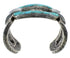 Heavy Southwest Sterling Silver And Turquoise Cuff Bracelet Jewelry VX60979