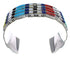 Sturdy Multicolor Sterling Silver Cuff Bracelet VX60608