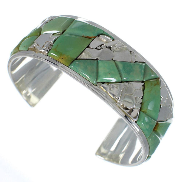 Sterling Silver Turquoise Sturdy Bracelet VX60702