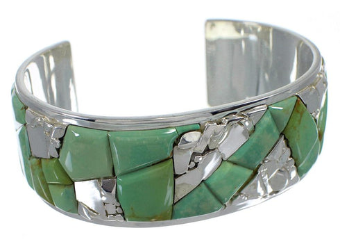 Sterling Silver Turquoise Sturdy Bracelet VX60702
