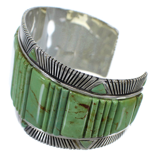 Southwest Sterling Silver Turquoise Sturdy Bracelet VX60708