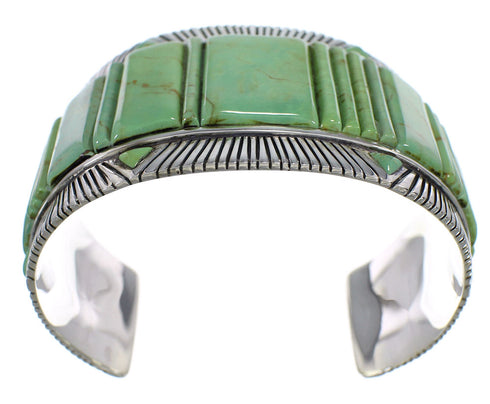 Southwest Sterling Silver Turquoise Sturdy Bracelet VX60708