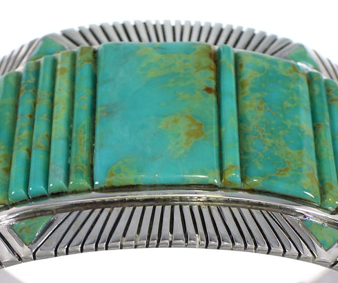 Sterling Silver Turquoise Heavy Bracelet VX60711