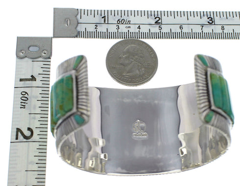Sterling Silver Turquoise Heavy Bracelet VX60711
