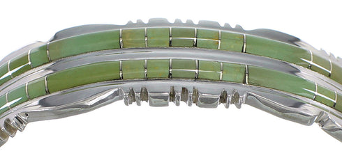 Southwest Sterling Silver Turquoise Heavy Bracelet VX60726