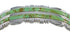 Southwest Genuine Sterling Silver Turquoise Heavy Bracelet VX60727