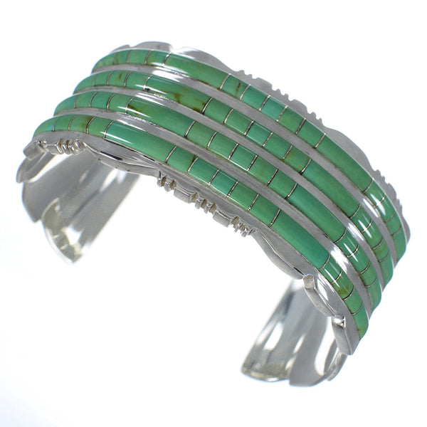 Southwest Sterling Silver Turquoise Well-Built Bracelet VX60733