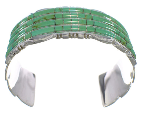 Southwest Sterling Silver Turquoise Well-Built Bracelet VX60733