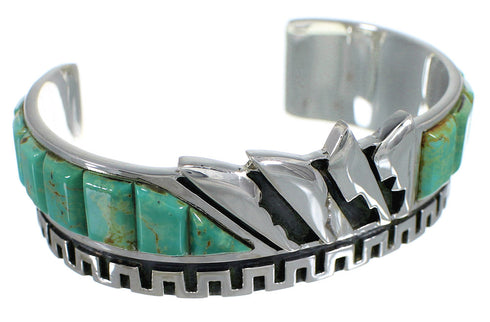 Sterling Silver And Turquoise Cuff Bracelet VX60757