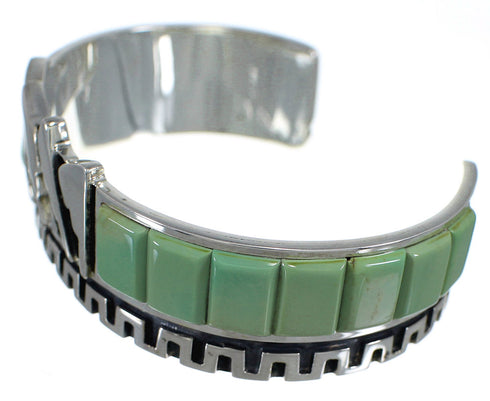 Genuine Sterling Silver And Turquoise Cuff Bracelet VX60759