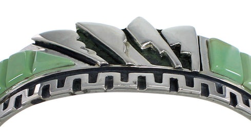 Genuine Sterling Silver And Turquoise Cuff Bracelet VX60759