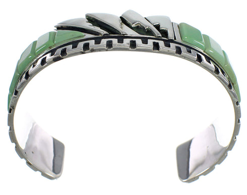 Genuine Sterling Silver And Turquoise Cuff Bracelet VX60759