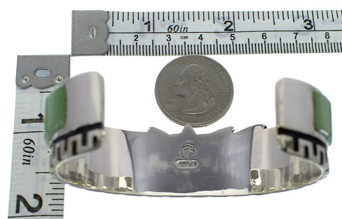 Genuine Sterling Silver And Turquoise Cuff Bracelet VX60759