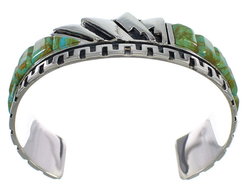 Authentic Sterling Silver And Turquoise Cuff Bracelet VX60761