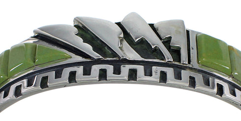 Southwest Authentic Sterling Silver And Turquoise Cuff Bracelet VX60765