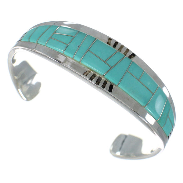 Sterling Silver Turquoise Inlay Bracelet VX59700